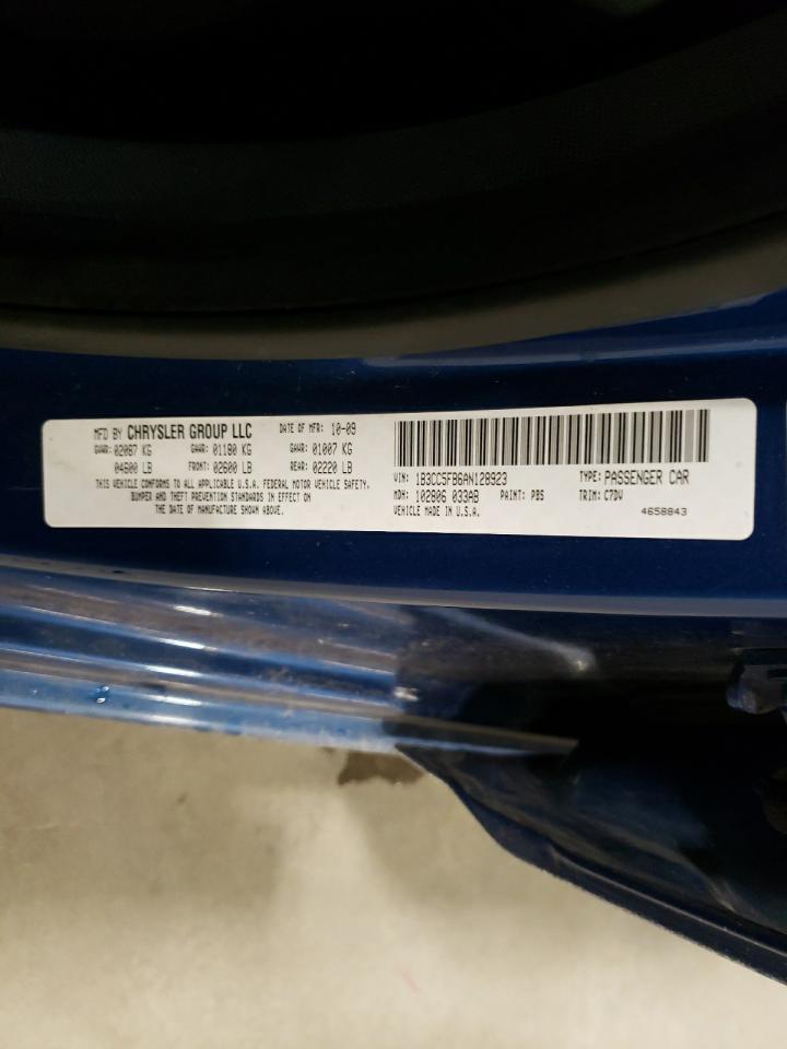 Photo 10 from auction – 2010 DODGE AVENGER R/ with VIN 1B3CC5FB6AN128923