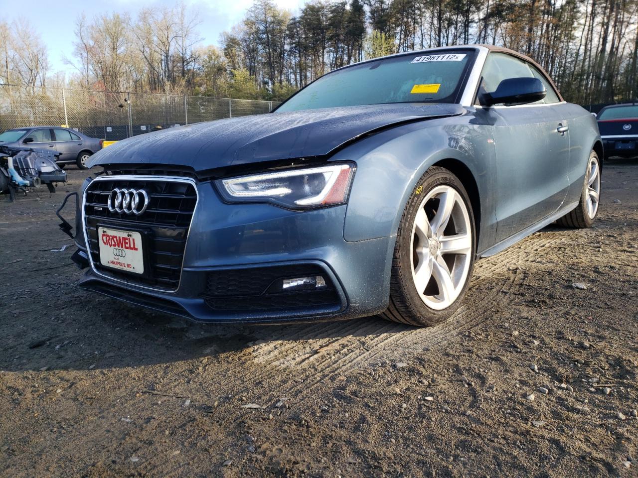 Photo 2 from auction – 2015 AUDI A5 PREMIUM with VIN WAUMFAFH6FN002704