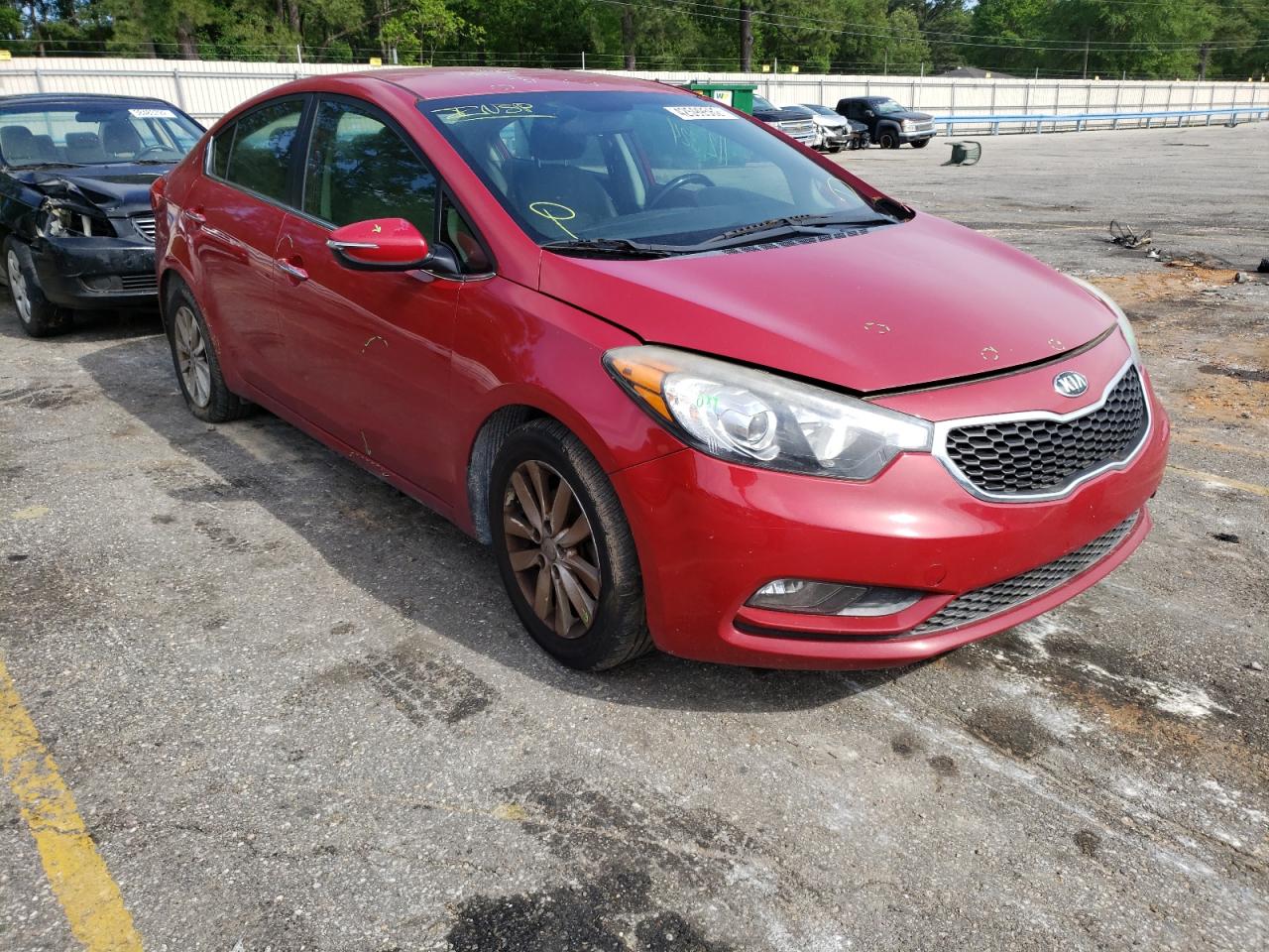 KIA FORTE EX 2014 with VIN KNAFX4A83E5196699 - Photo from auction