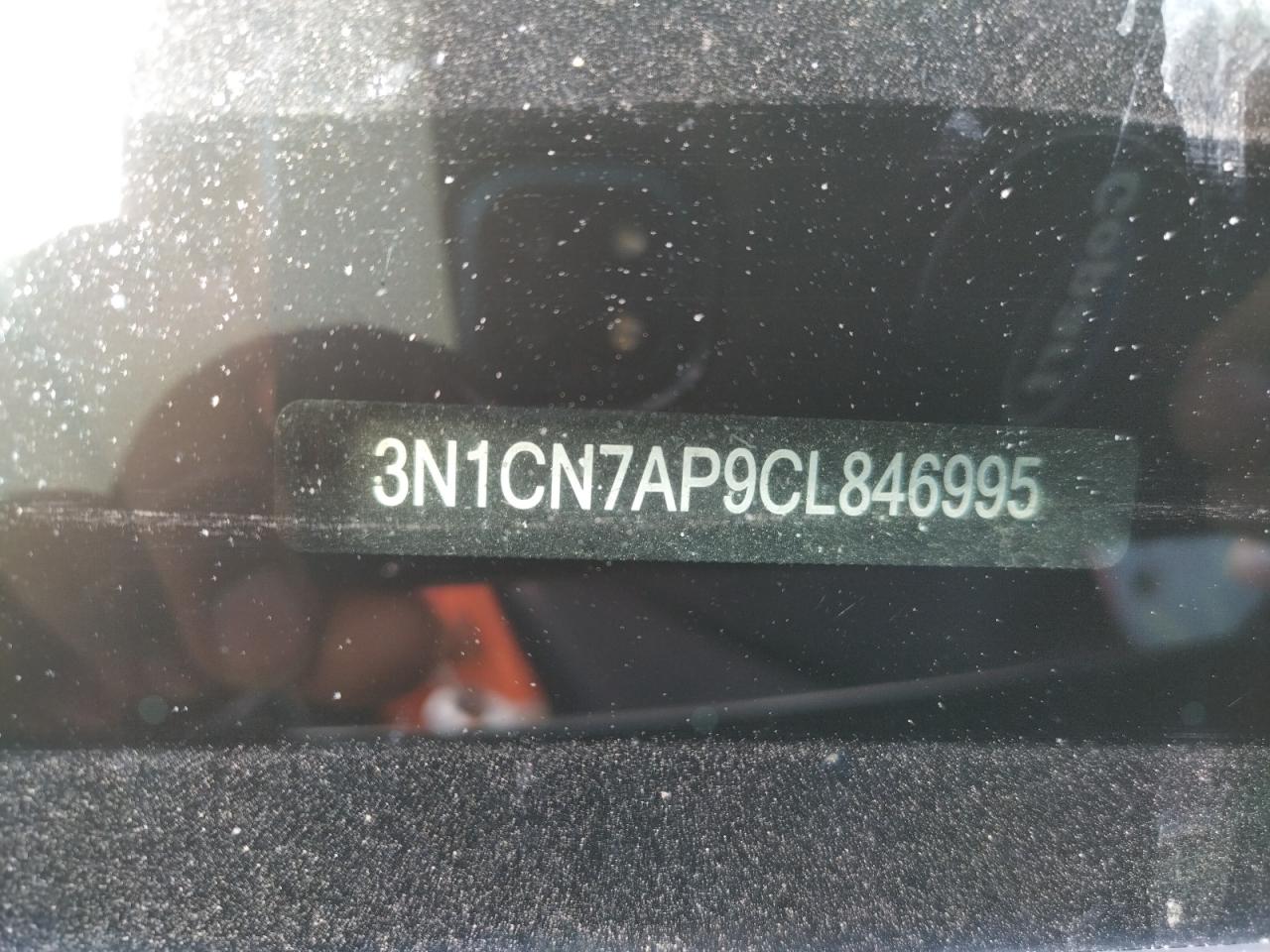 Photo 10 from auction – 2012 NISSAN VERSA S with VIN 3N1CN7AP9CL846995