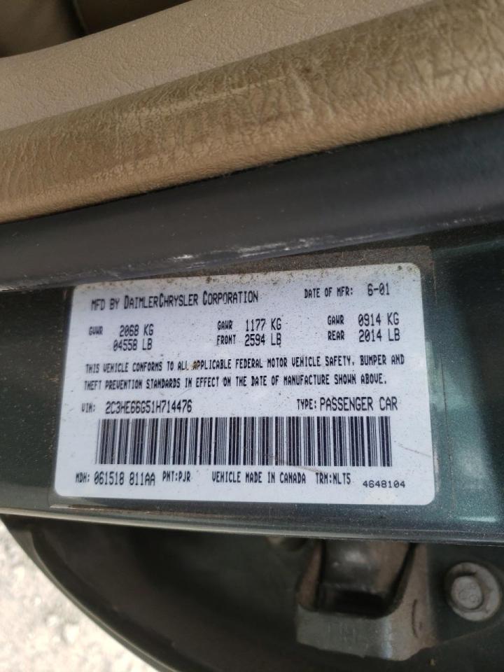 Photo 10 from auction – 2001 CHRYSLER 300M with VIN 2C3HE66G51H714476