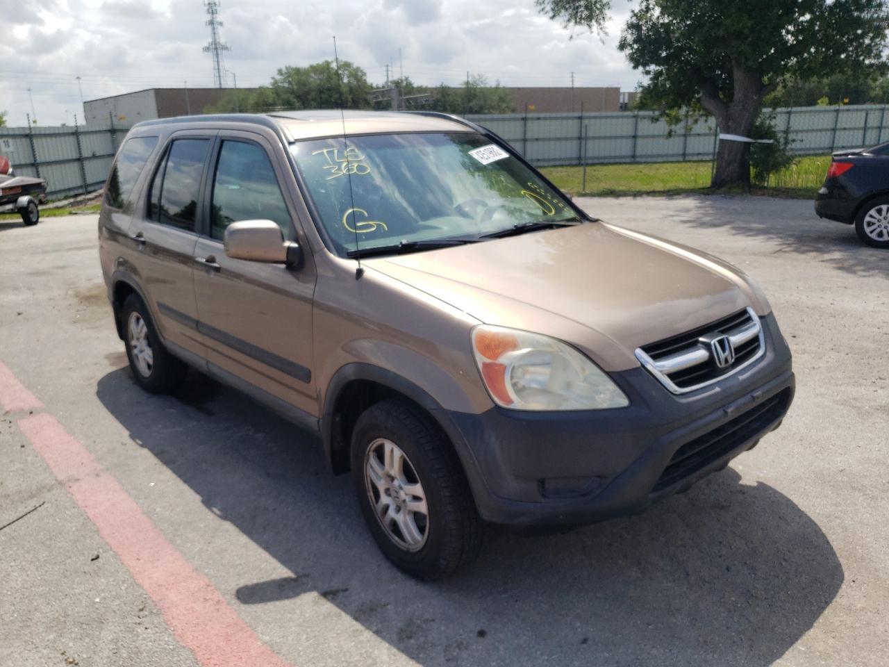 HONDA CR-V EX 2002 with VIN SHSRD77872U011977 - Photo from auction