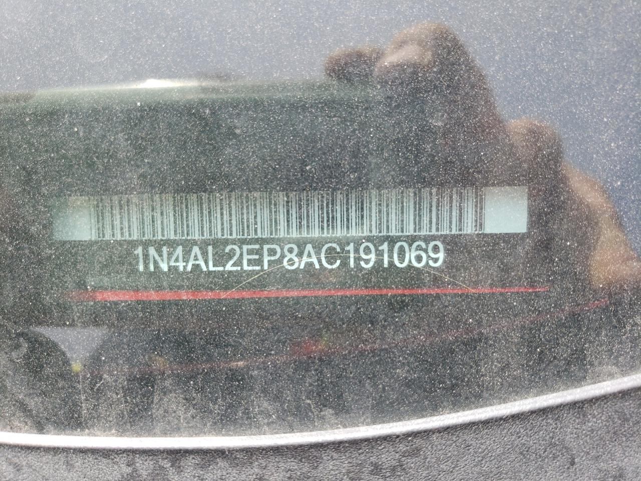Photo 10 from auction – 2010 NISSAN ALTIMA S with VIN 1N4AL2EP8AC191069