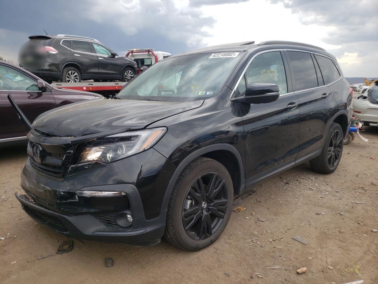 Photo 2 from auction – 2021 HONDA PILOT SE with VIN 5FNYF6H2XMB039745