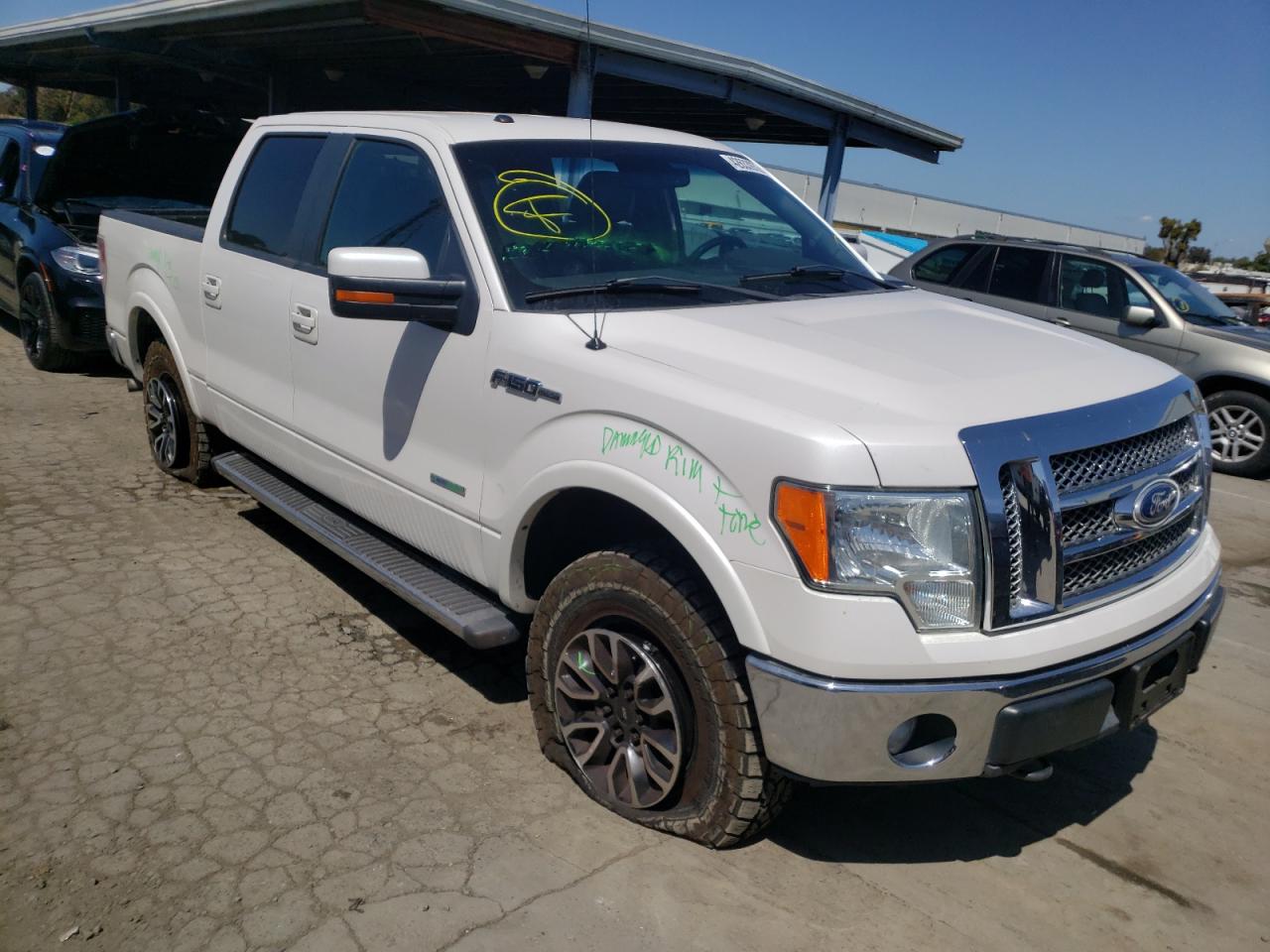 FORD F150 SUPER 2011 with VIN 1FTFW1ET3BFA63076 - Photo from auction