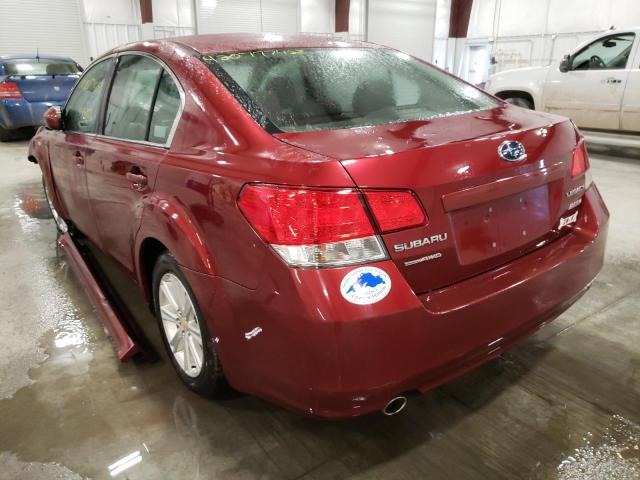 Photo 3 from auction – 2010 SUBARU LEGACY 2.5 with VIN 4S3BMBG69A3216142