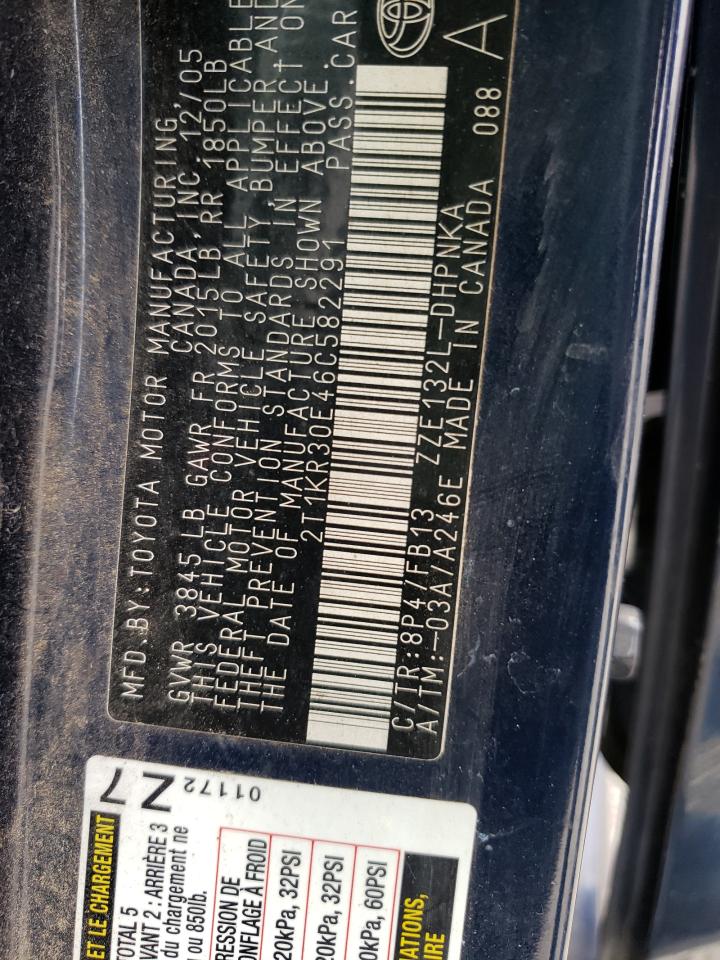 Photo 10 from auction – 2006 TOYOTA COROLLA MA with VIN 2T1KR30E46C582291