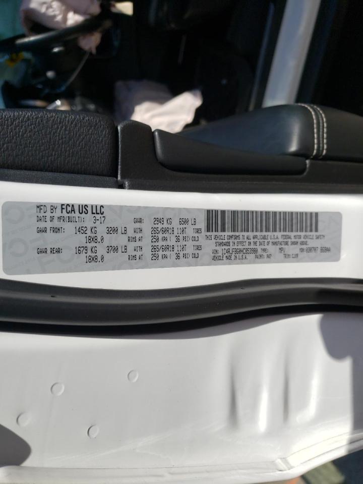 Photo 10 from auction – 2017 JEEP GRAND CHER with VIN 1C4RJFBG0HC853980