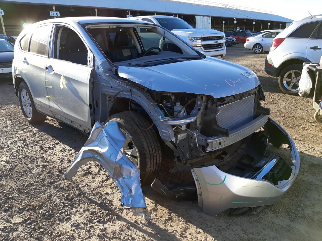HONDA CR-V EXL 2012 with VIN JHLRM4H74CC018088 - Photo from auction