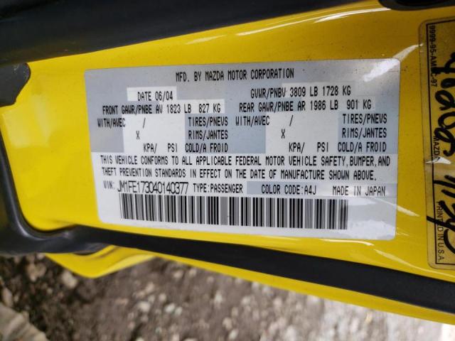 Photo 10 from auction – 2004 MAZDA RX8 with VIN JM1FE173040140377