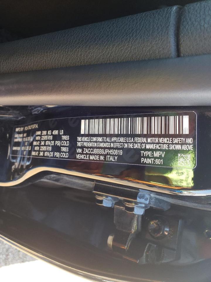 Photo 10 from auction – 2018 JEEP RENEGADE L with VIN ZACCJBBB9JPH50819