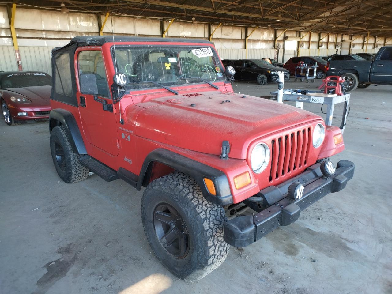 JEEP WRANGLER / 2002 with VIN 1J4FA39S72P731154 - Photo from auction