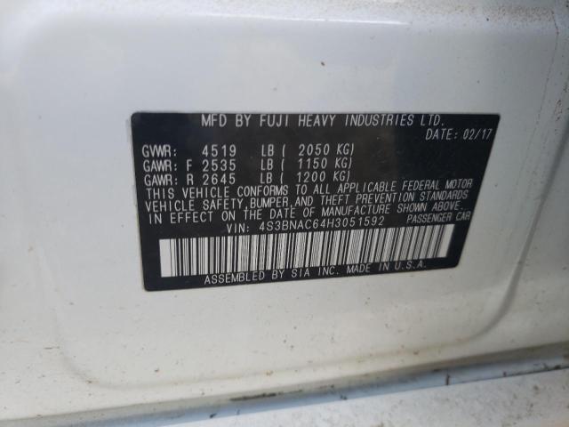 Photo 10 from auction – 2017 SUBARU LEGACY 2.5 with VIN 4S3BNAC64H3051592