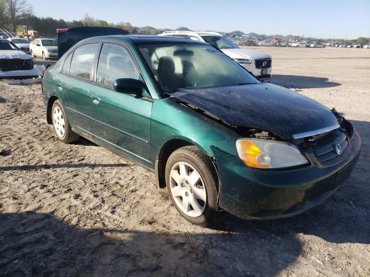 HONDA CIVIC EX 2002 with VIN 1HGES26842L046071 - Photo from auction