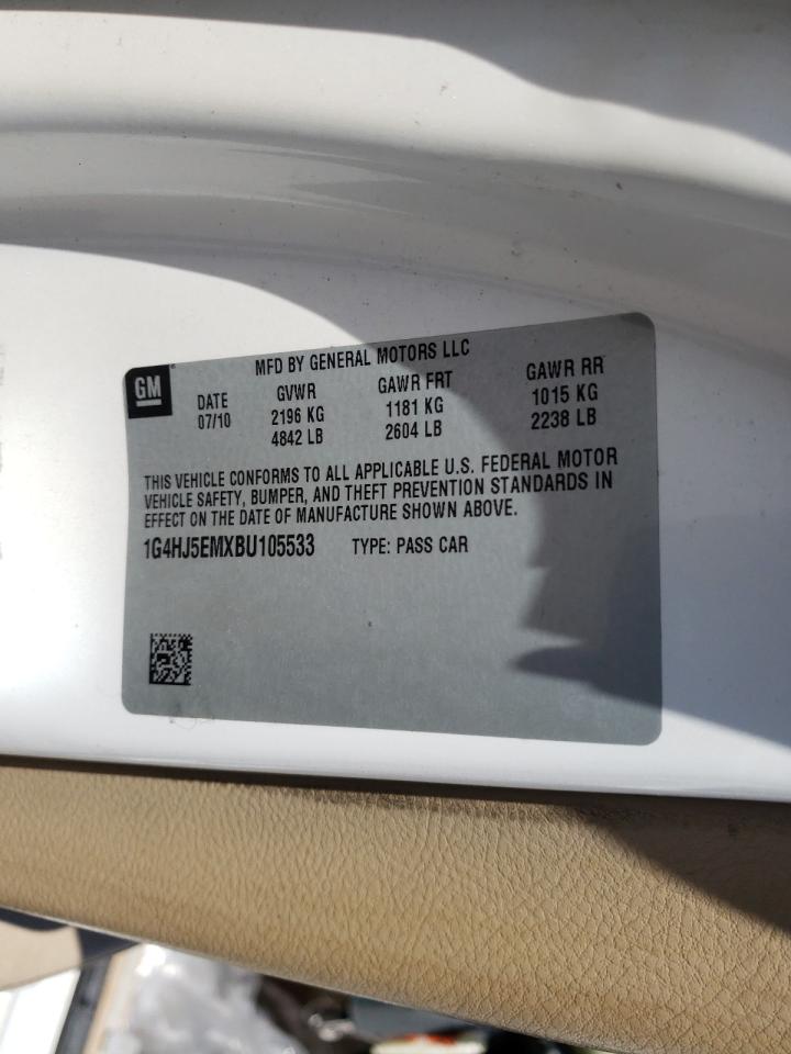 Photo 10 from auction – 2011 BUICK LUCERNE CX with VIN 1G4HJ5EMXBU105533