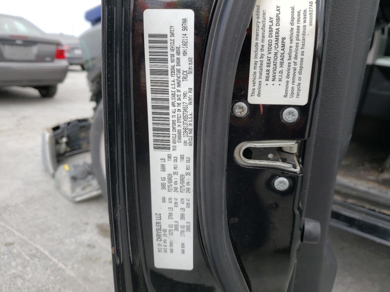 Photo 10 from auction – 2009 DODGE RAM 1500 with VIN 1D3HB13TX9S734517