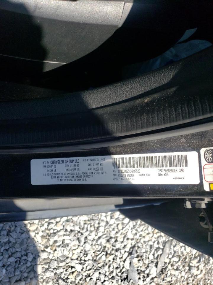 Photo 10 from auction – 2012 CHRYSLER 200 TOURIN with VIN 1C3CCBBB5CN207526