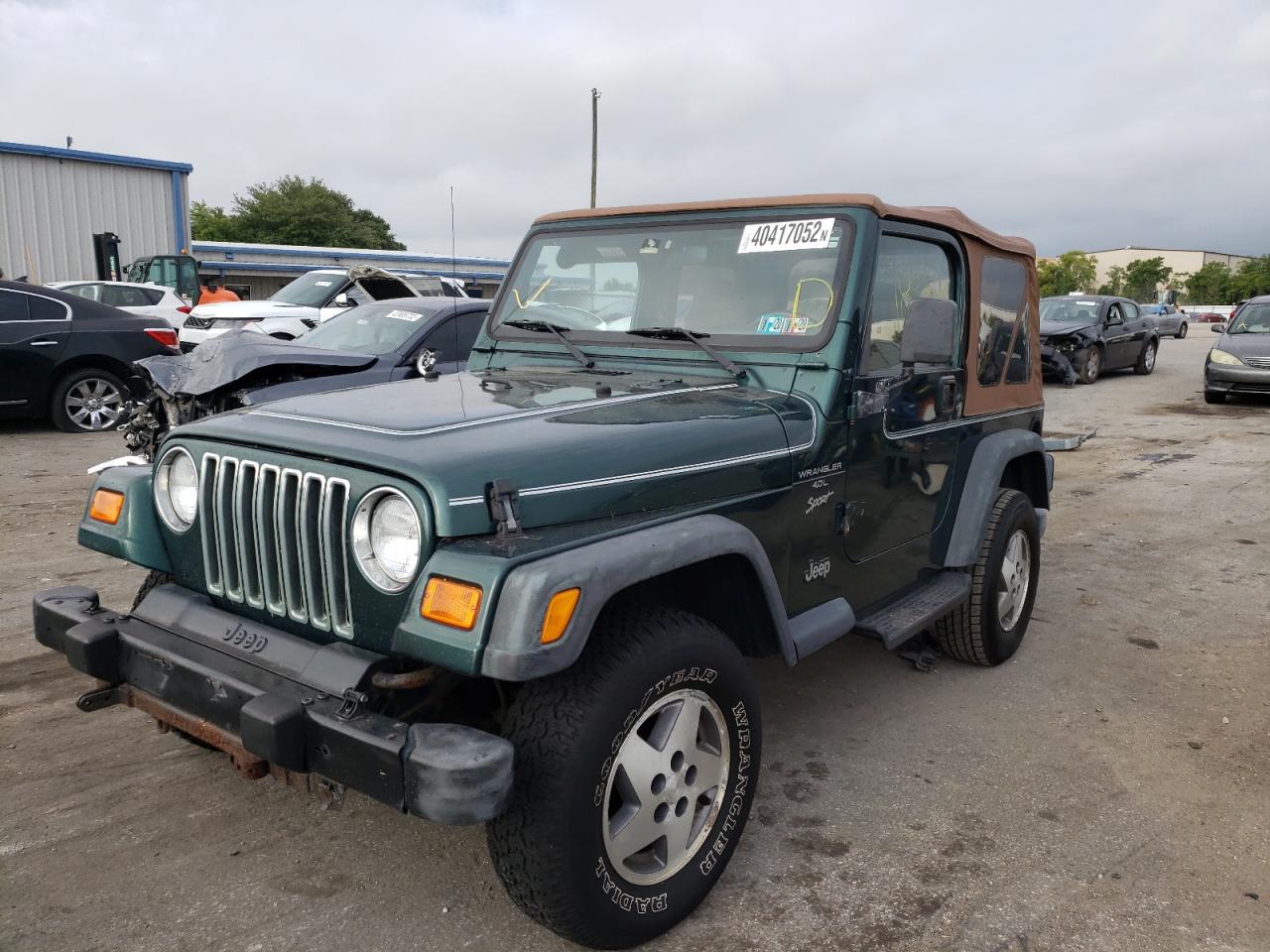 Photo 2 from auction – 2000 JEEP WRANGLER / with VIN 1J4FA49S1YP713814