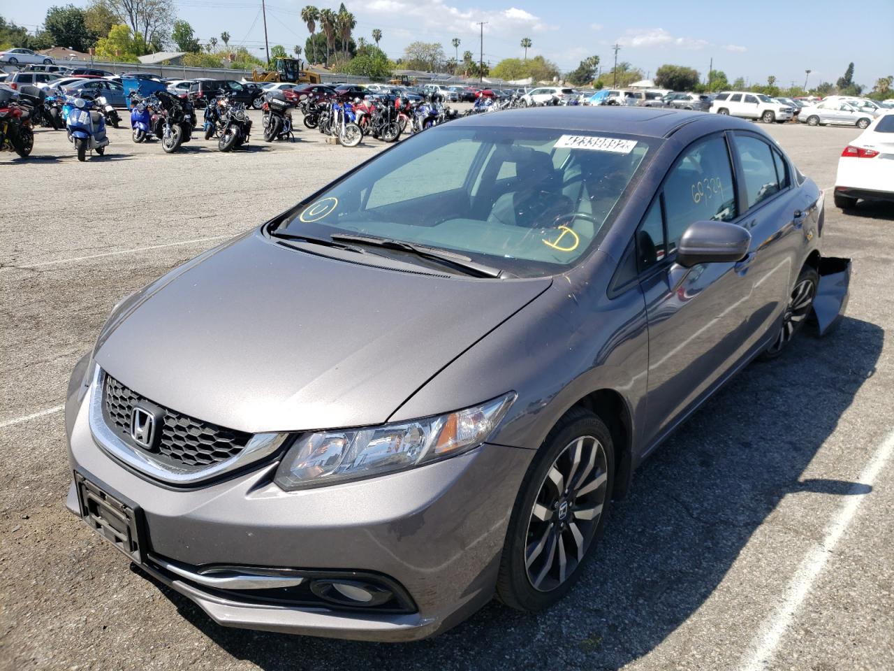 Photo 2 from auction – 2014 HONDA CIVIC EXL with VIN 19XFB2F97EE275837