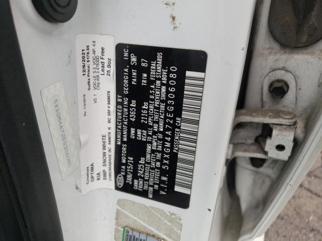 Photo 10 from auction – 2014 KIA OPTIMA LX with VIN 5XXGM4A72EG306080