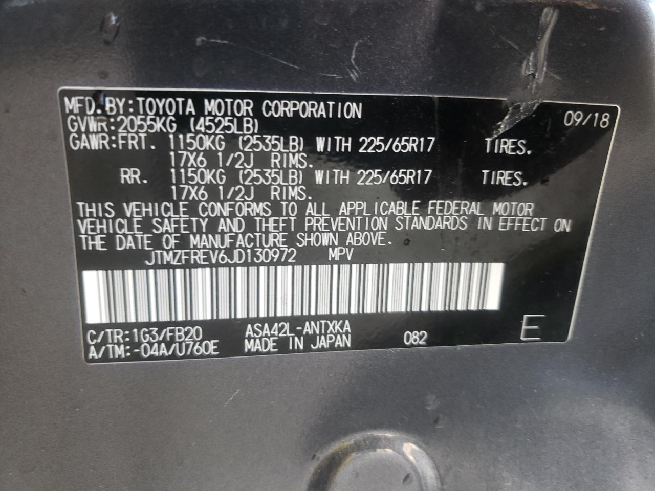 Photo 10 from auction – 2018 TOYOTA RAV4 LE with VIN JTMZFREV6JD130972