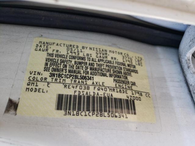 Фото 10 с аукциона – 2011 NISSAN VERSA S с VIN 3N1BC1CP2BL506341