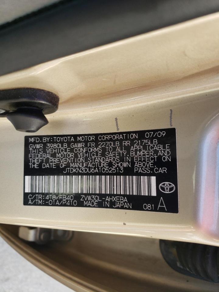 Photo 10 from auction – 2010 TOYOTA PRIUS with VIN JTDKN3DU6A1052513