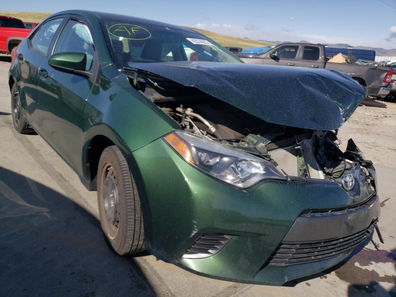 TOYOTA COROLLA L 2015 with VIN 2T1BURHE4FC345256 - Photo from auction