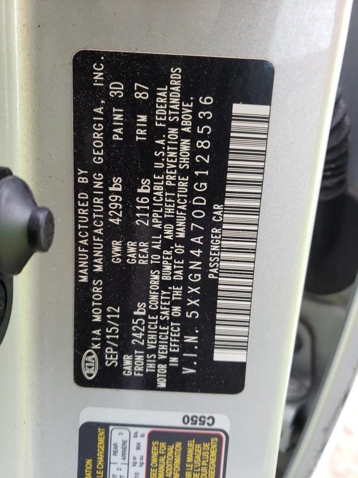 Photo 10 from auction – 2013 KIA OPTIMA EX with VIN 5XXGN4A70DG128536