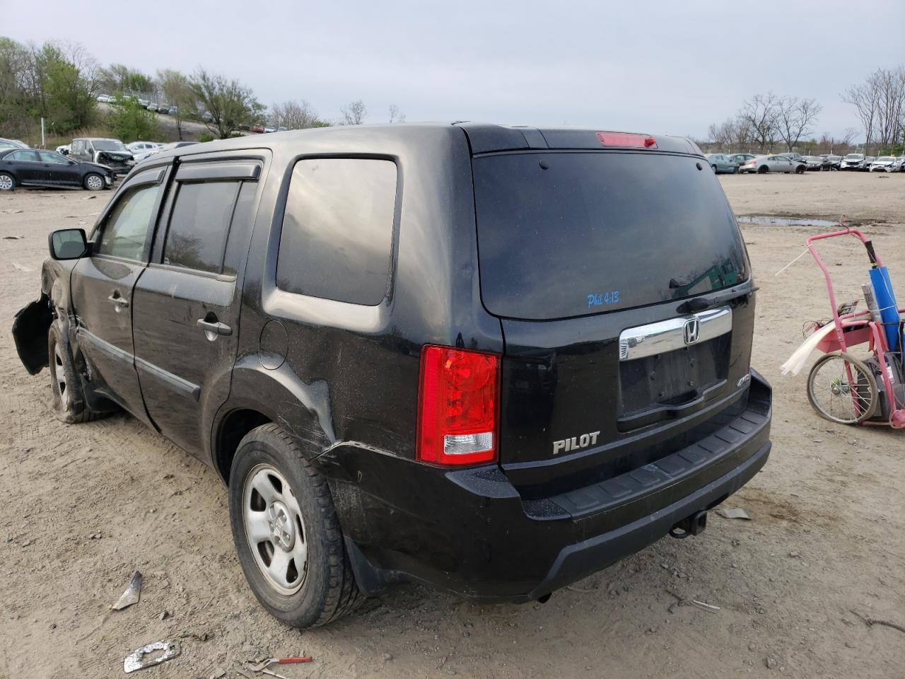 Photo 3 from auction – 2011 HONDA PILOT LX with VIN 5FNYF4H2XBB054165
