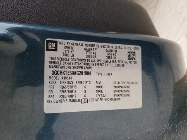 Photo 10 from auction – 2010 CHEVROLET SILVERADO with VIN 3GCRKTE39AG201804