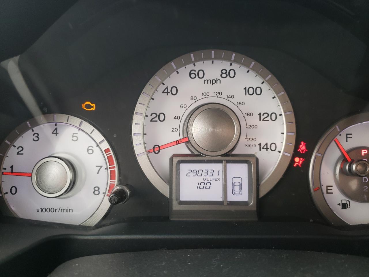 Photo 8 from auction – 2011 HONDA PILOT LX with VIN 5FNYF3H2XBB053074