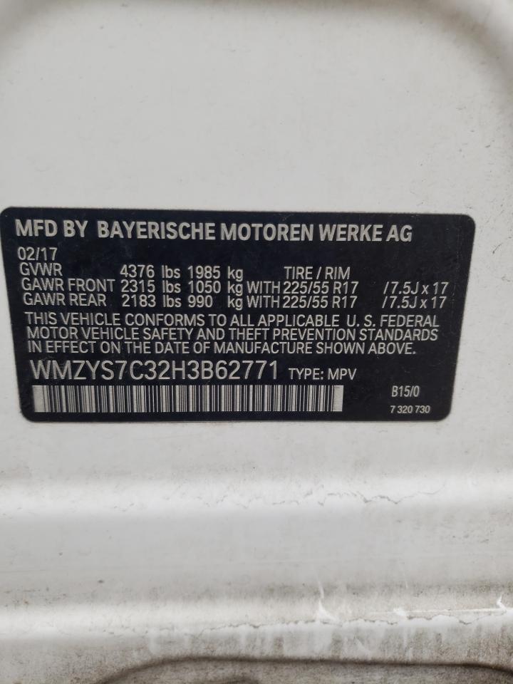 Photo 10 from auction – 2017 MINI COOPER COU with VIN WMZYS7C32H3B62771