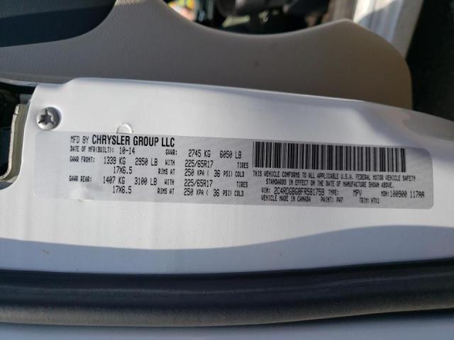 Photo 10 from auction – 2015 DODGE GRAND CARA with VIN 2C4RDGBG8FR581759