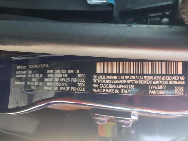 Photo 10 from auction – 2018 JEEP RENEGADE S with VIN ZACCJBAB1JPH47186