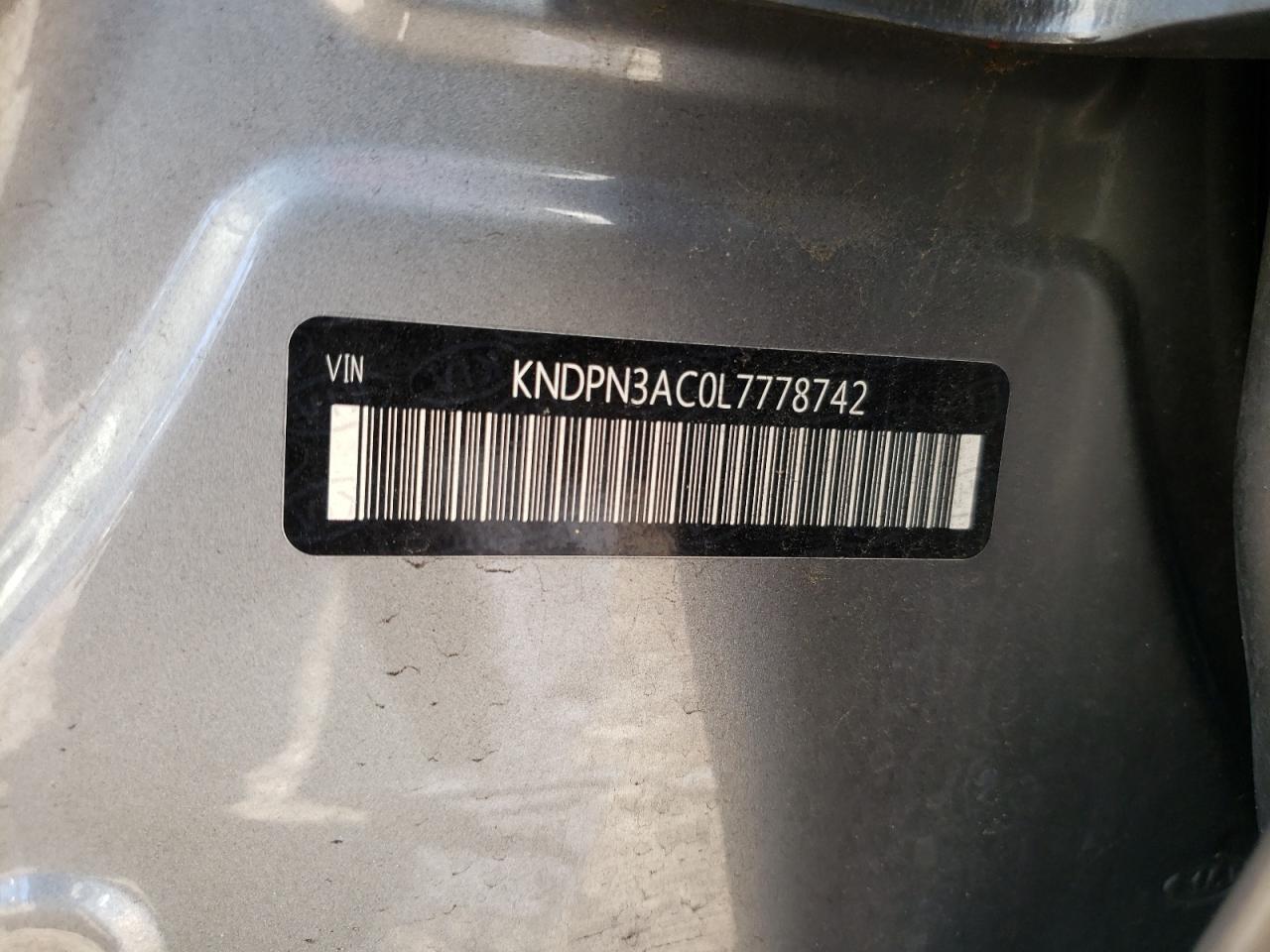 Photo 10 from auction – 2020 KIA SPORTAGE E with VIN KNDPN3AC0L7778742