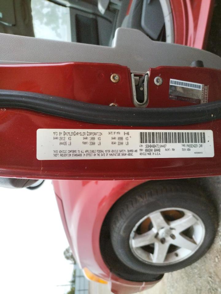 Photo 10 from auction – 2007 DODGE CALIBER SX with VIN 1B3HB48B47D104487