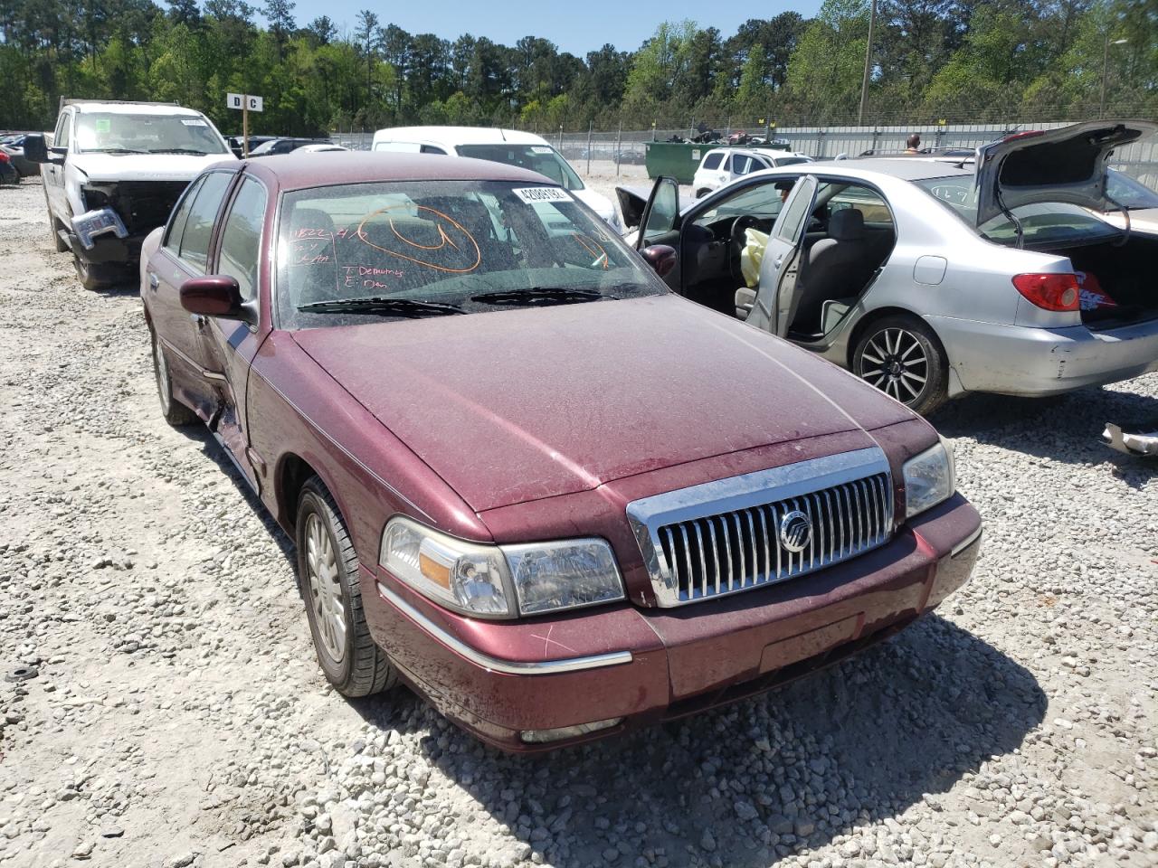 MERCURY GRAND MARQ 2008 with VIN 2MEFM75V48X631034 - Photo from auction