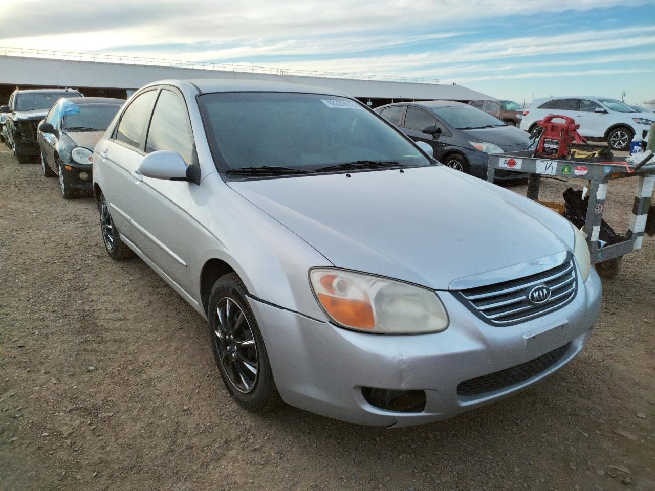 KIA SPECTRA EX 2008 with VIN KNAFE121585500724 - Photo from auction
