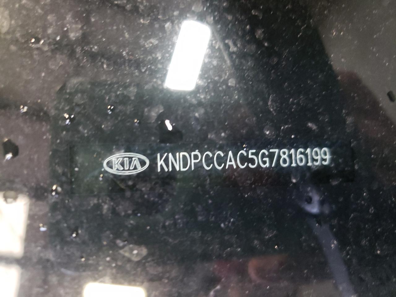Photo 10 from auction – 2016 KIA SPORTAGE E with VIN KNDPCCAC5G7816199