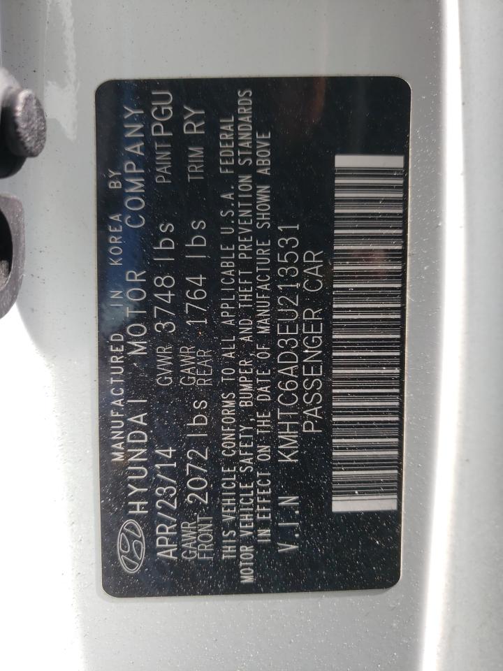 Photo 10 from auction – 2014 HYUNDAI VELOSTER with VIN KMHTC6AD3EU213531