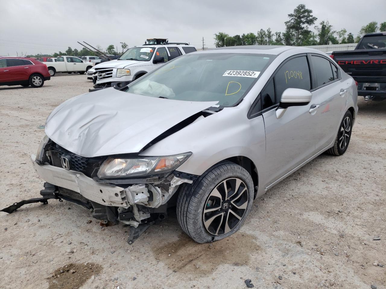 Photo 2 from auction – 2015 HONDA CIVIC EX with VIN 19XFB2F82FE702785