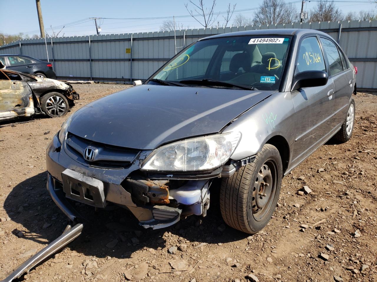 Photo 2 from auction – 2004 HONDA CIVIC LX with VIN 2HGES15504H637726