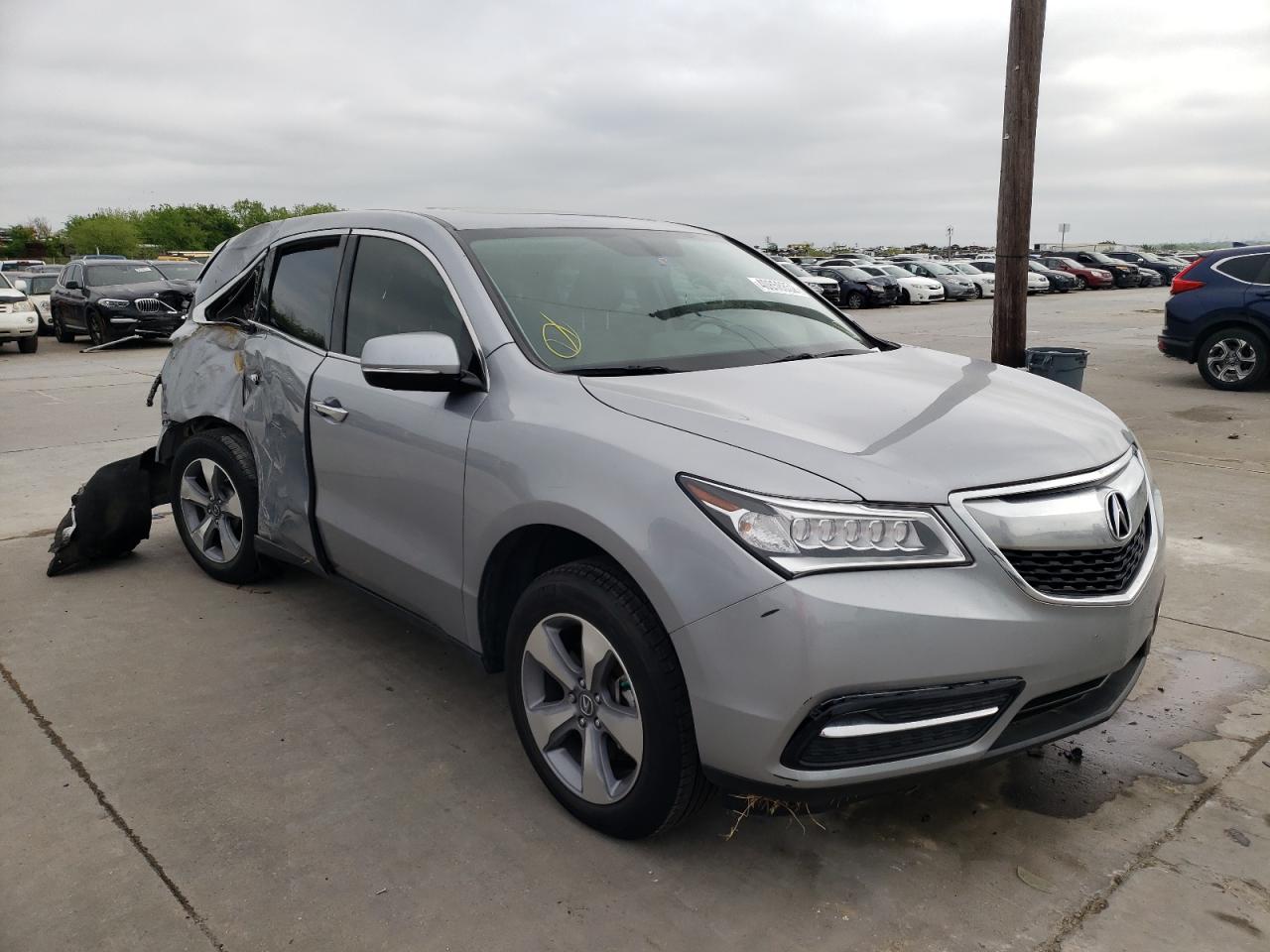 ACURA MDX 2016 with VIN 5FRYD3H2XGB021589 - Photo from auction