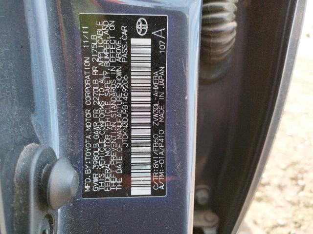 Photo 10 from auction – 2011 TOYOTA PRIUS with VIN JTDKN3DU9B1469206
