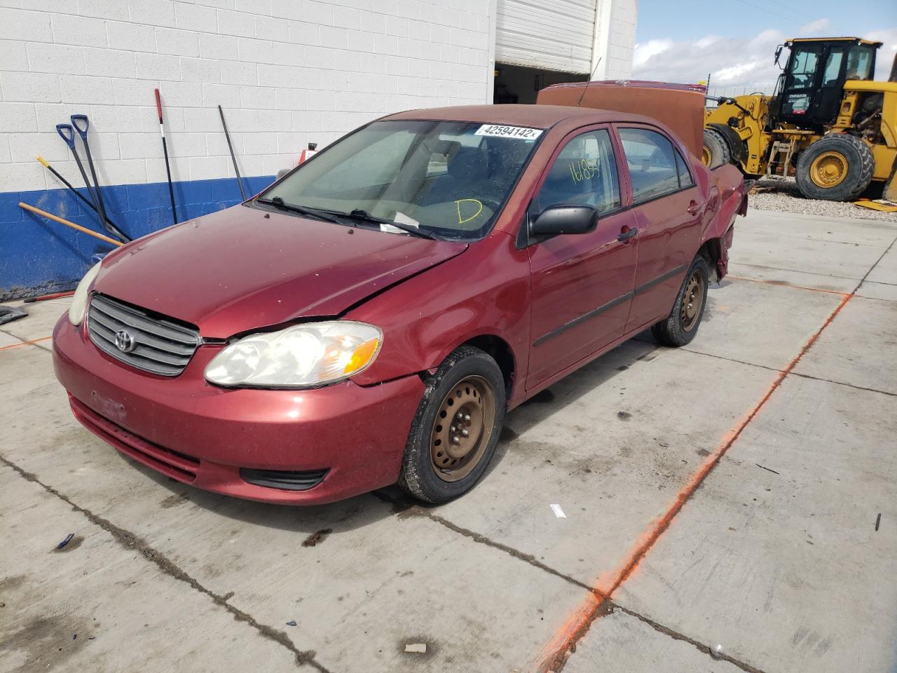 Photo 2 from auction – 2004 TOYOTA COROLLA CE with VIN 1NXBR32E14Z190801