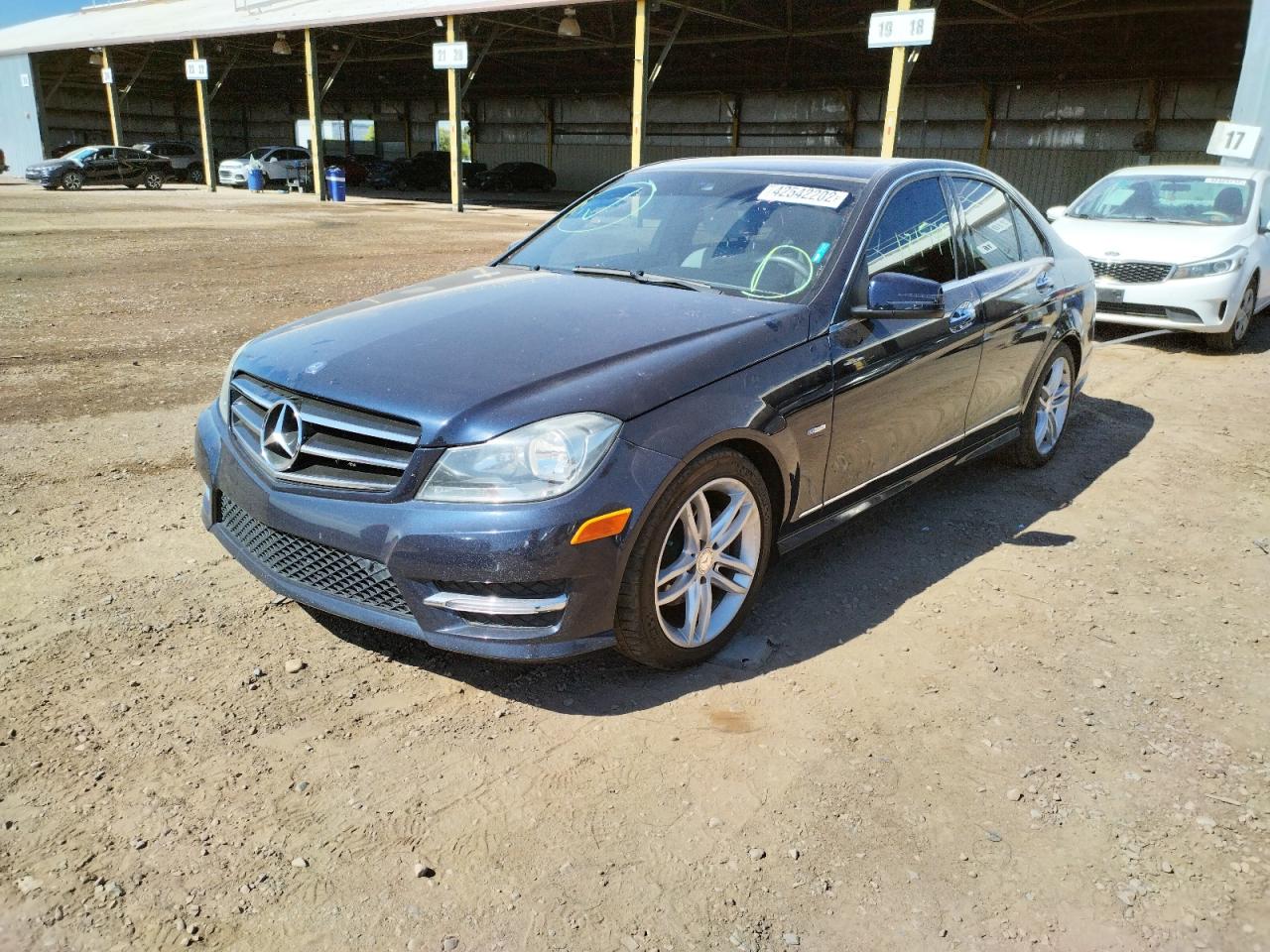 Photo 2 from auction – 2012 MERCEDES-BENZ C 250 with VIN WDDGF4HB2CA630116