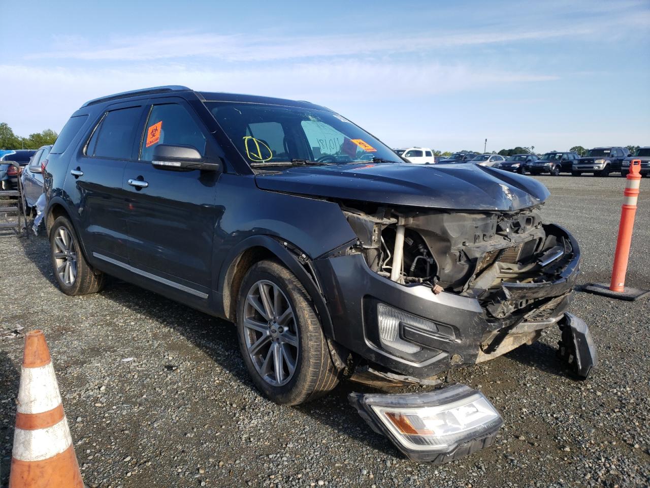FORD EXPLORER L 2017 with VIN 1FM5K8F82HGC39169 - Photo from auction