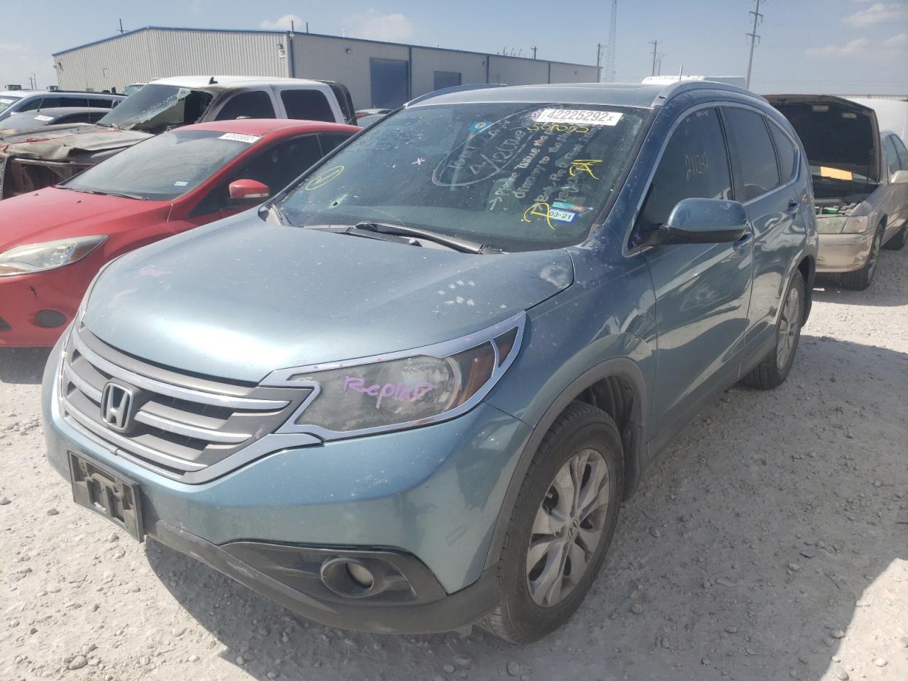 Photo 2 from auction – 2014 HONDA CR-V EXL with VIN 2HKRM3H77EH501072