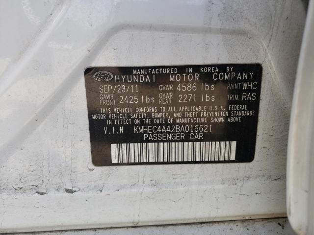 Photo 10 from auction – 2011 HYUNDAI SONATA HYB with VIN KMHEC4A42BA016621